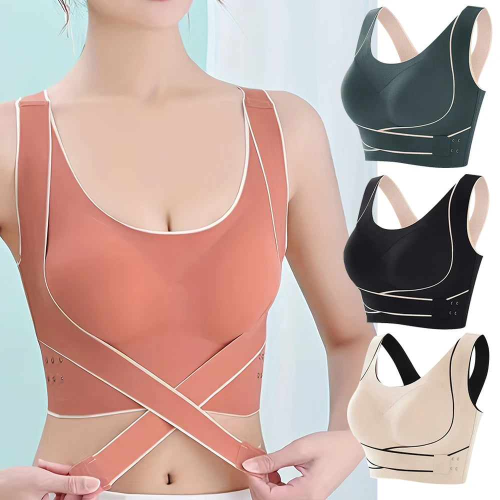 Sports Bra Front Adjustable Buckle