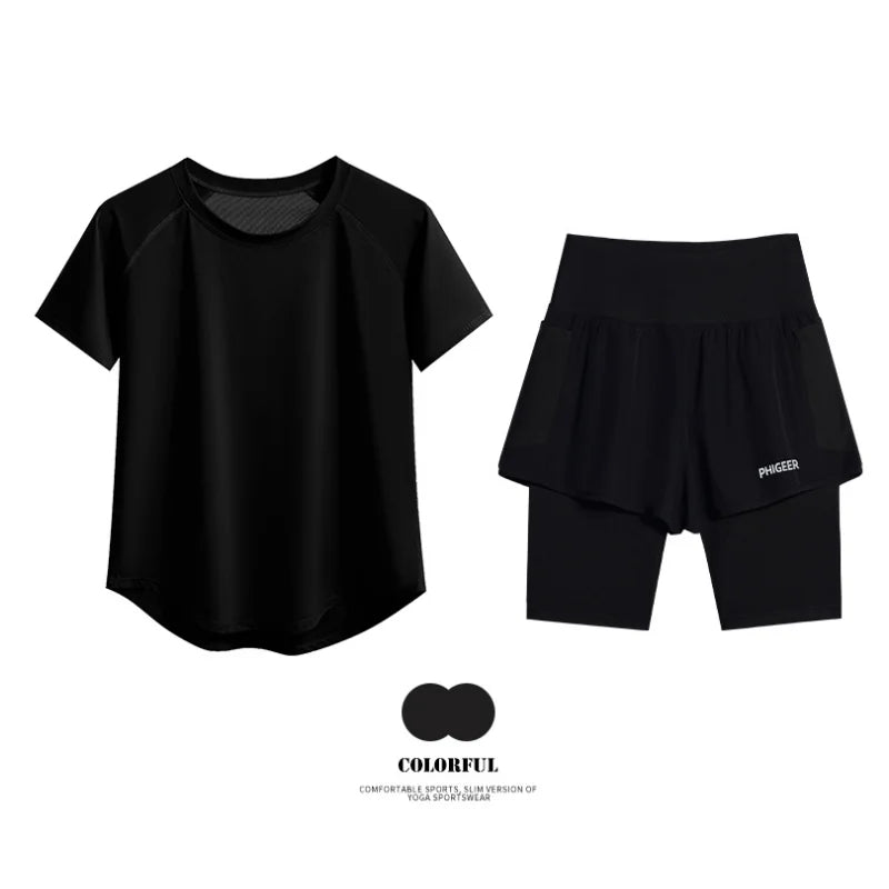 Lightweight Yoga Workout Set 2 in 1 Shorts